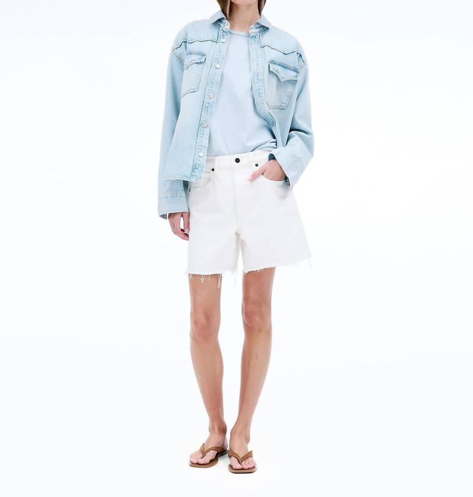 SLVRLAKE Slvrlake - Sienna Cut Off Mid Rise Shorts