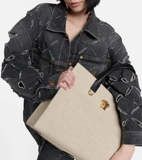 Versace La Medusa canvas tote bag 6