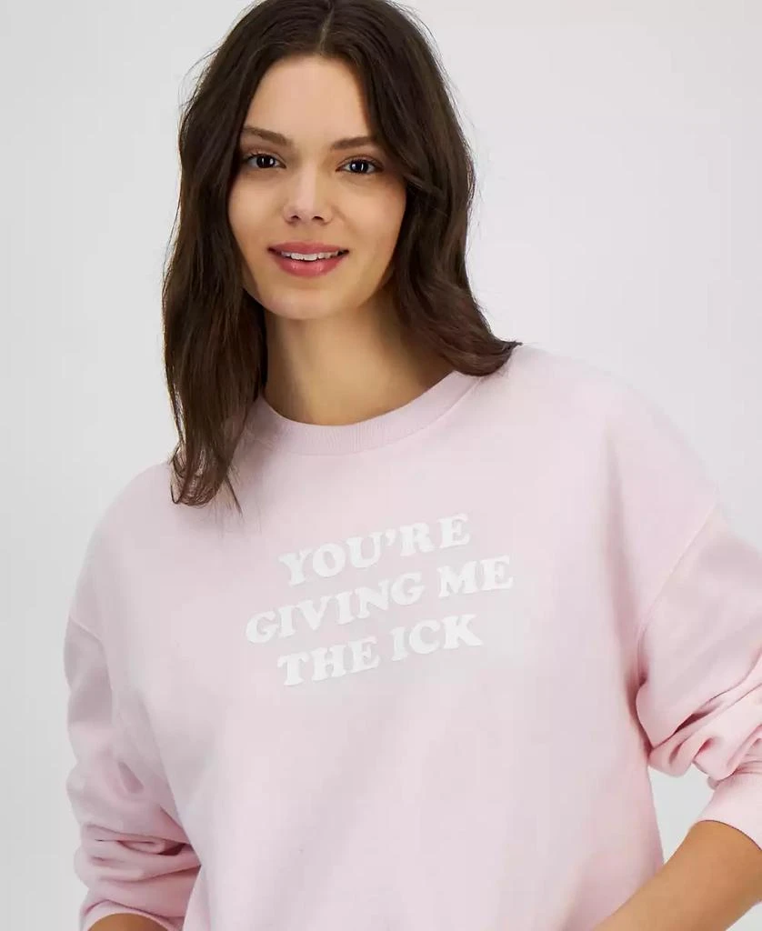Rebellious One Juniors' Giving Me The Ick Graphic Crewneck Sweatshirt 3