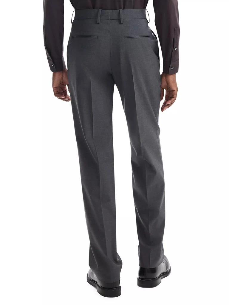 Theory Stretch-Wool Straight-Leg Suit Pants 4