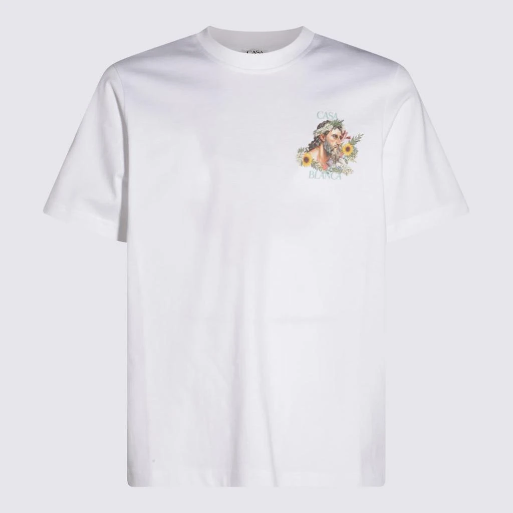 Casablanca Casablanca White Cotton T-Shirt 1