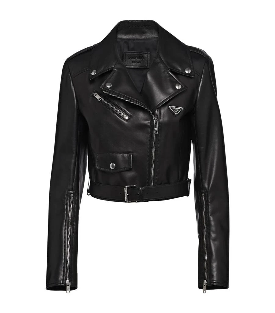 Prada Leather Biker Jacket 1