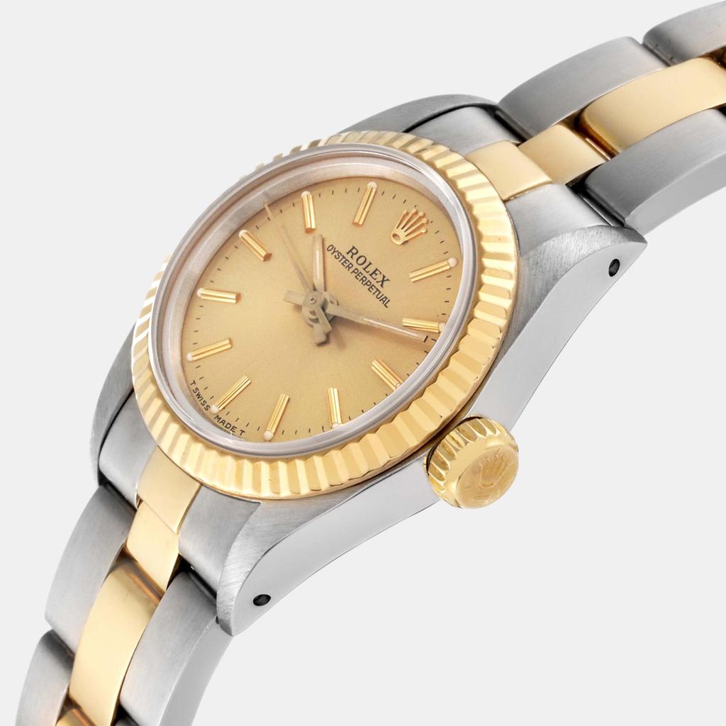 Rolex Rolex Oyster Perpetual Steel Yellow Gold Ladies Watch 24 mm
