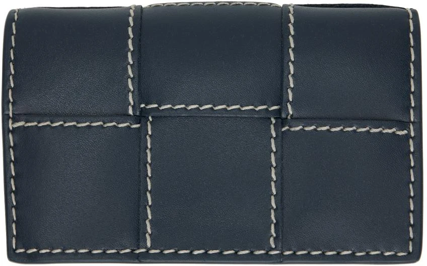 Bottega Veneta Navy Cassette Business Card Holder 2