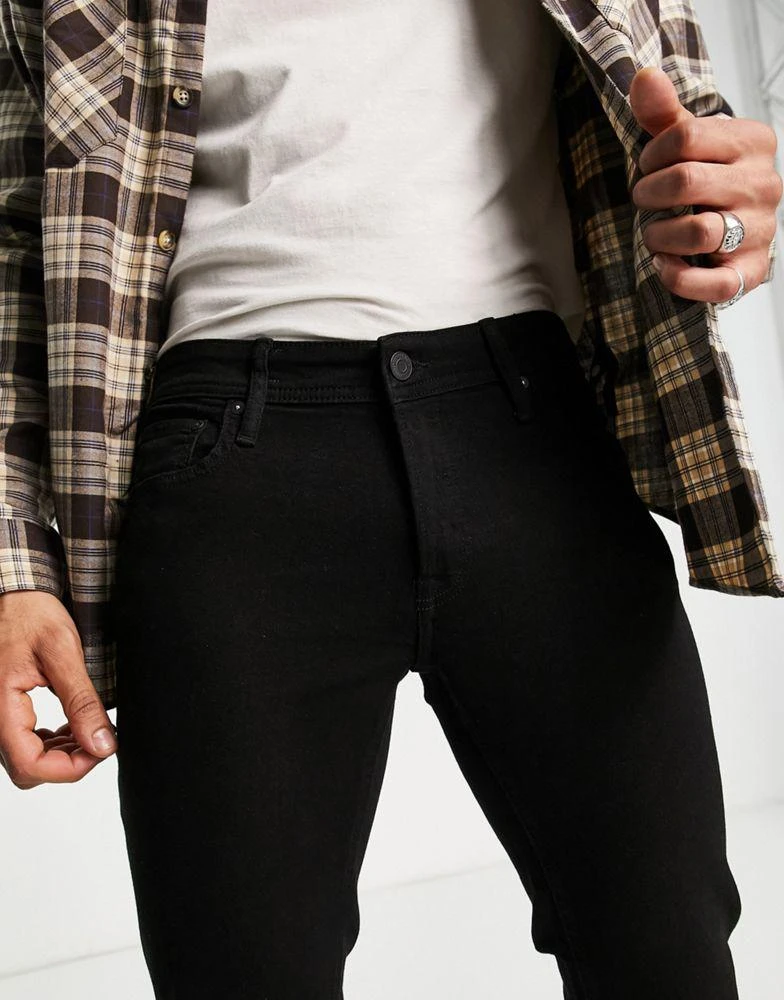 Jack & Jones Jack & Jones Intelligence Glenn slim fit jeans in black 3
