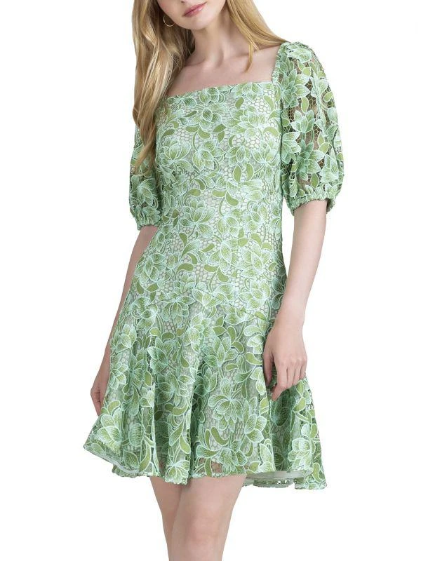 shoshanna green lace dress Shoshanna Kenlie Dress In Spring Green main image 1