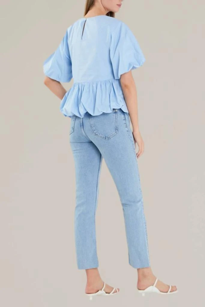 English Factory English Factory - balloon sleeve poplin top 5