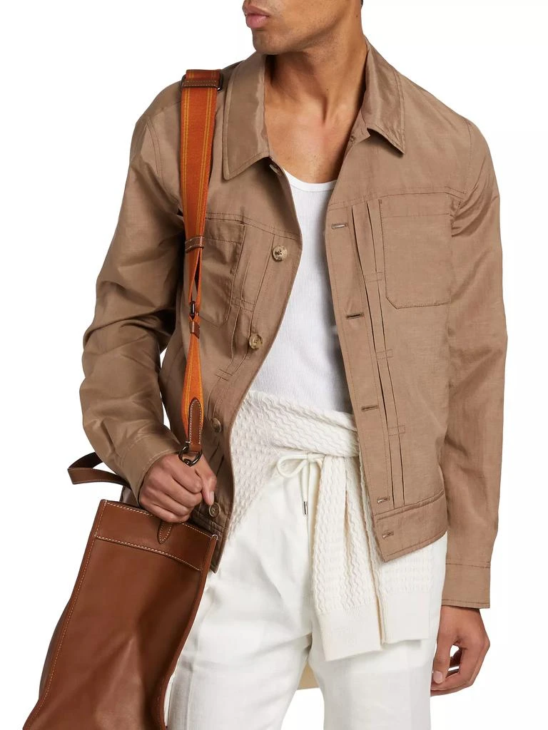 Brett Johnson Sedona Silk &amp; Linen-Blend Jacket 3