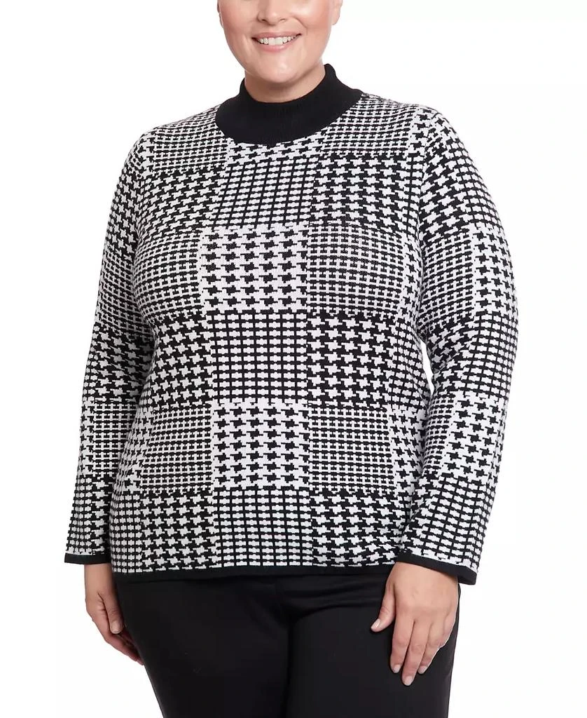 Joseph A Plus Size Long Sleeve Mock Neck Sweater 3