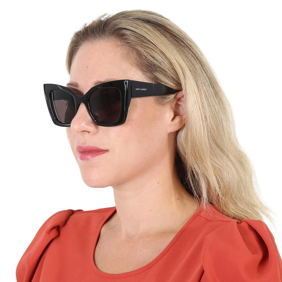 NEW SAINT LAURENT WOMEN SQUARE BLACK SL552 001 SUNGLASSES Saint Laurent Women AUTHENTIC Sunglasses Black Cat Eye SL552  main image 4