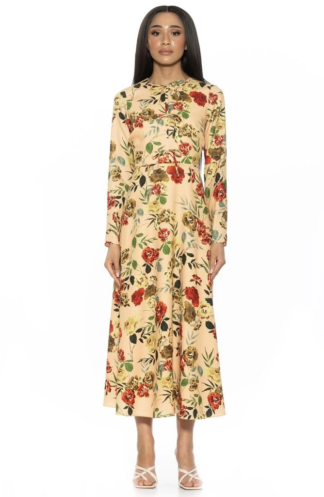 ALEXIA ADMOR Ophelia Long Sleeve Midi Dress 5