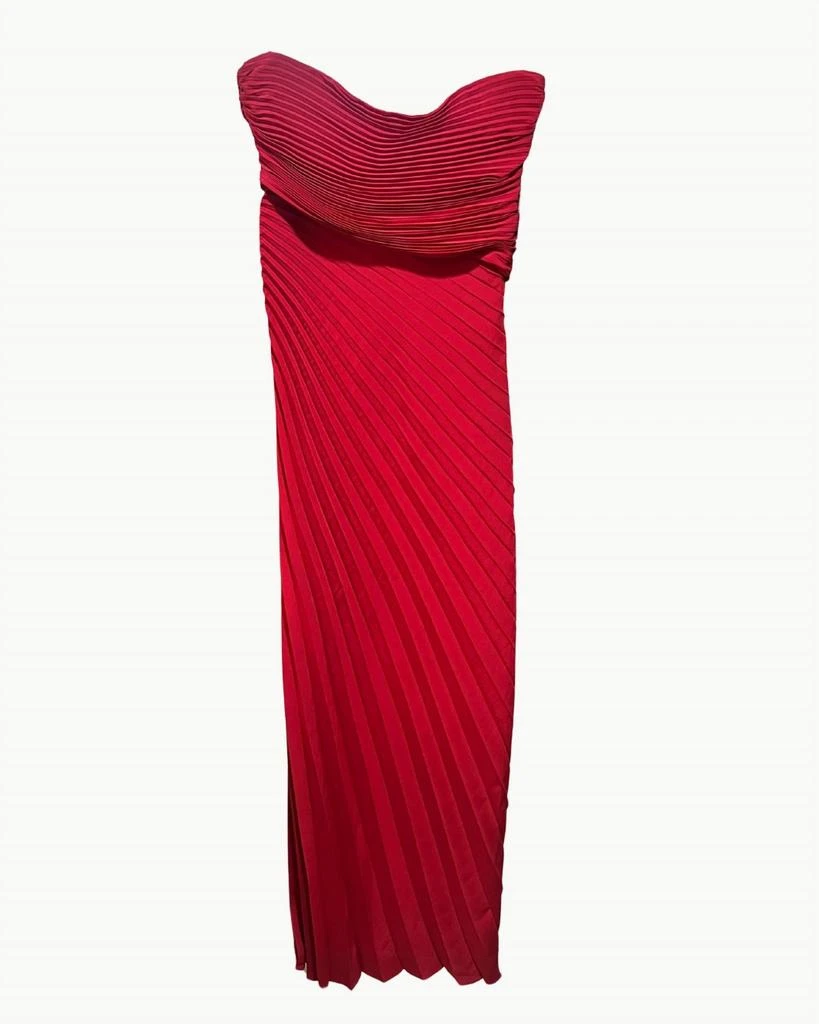 A.L.C. Bianca Dress In Really Red 4