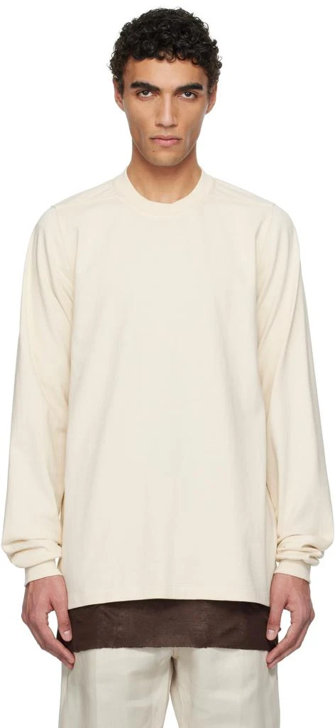 Rick Owens Off-White Hollywood Short Crewneck LS Sweatshirt