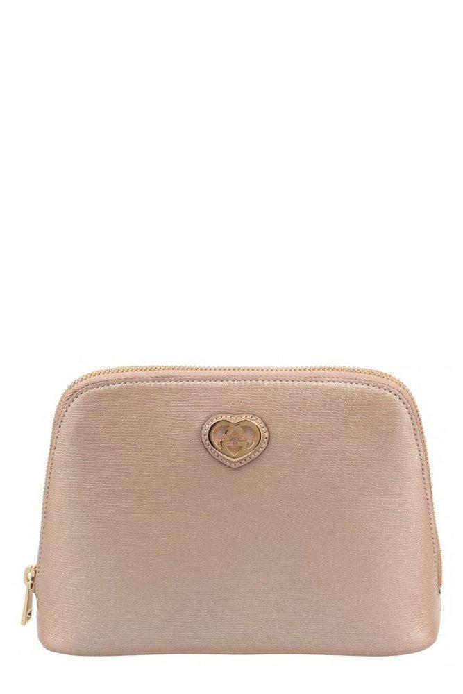 Gucci Gucci GG Logo Embellished Cosmetic Case