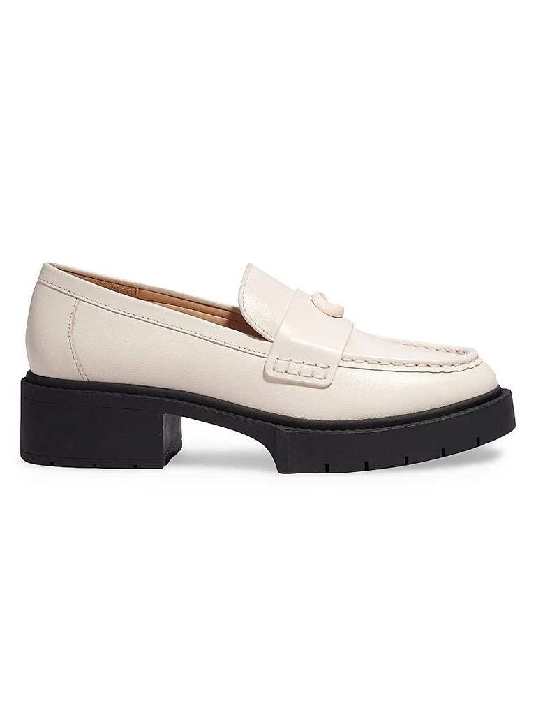 Coach Leah Leather Lug-Sole Loafers 1