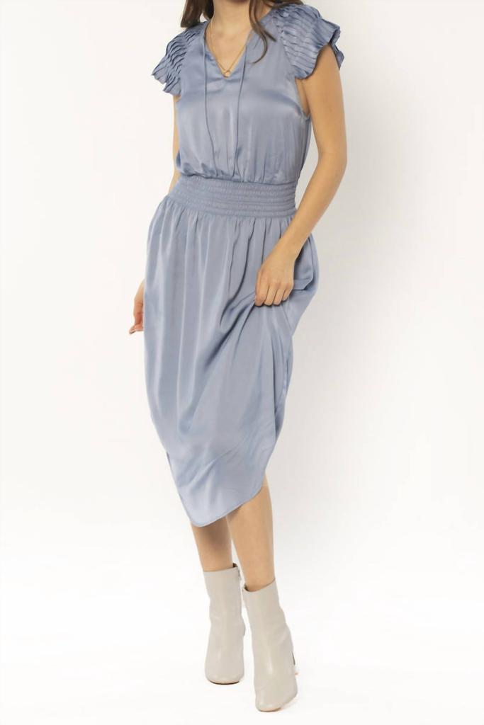 AMUSE SOCIETY Isola Woven Dress In Ash