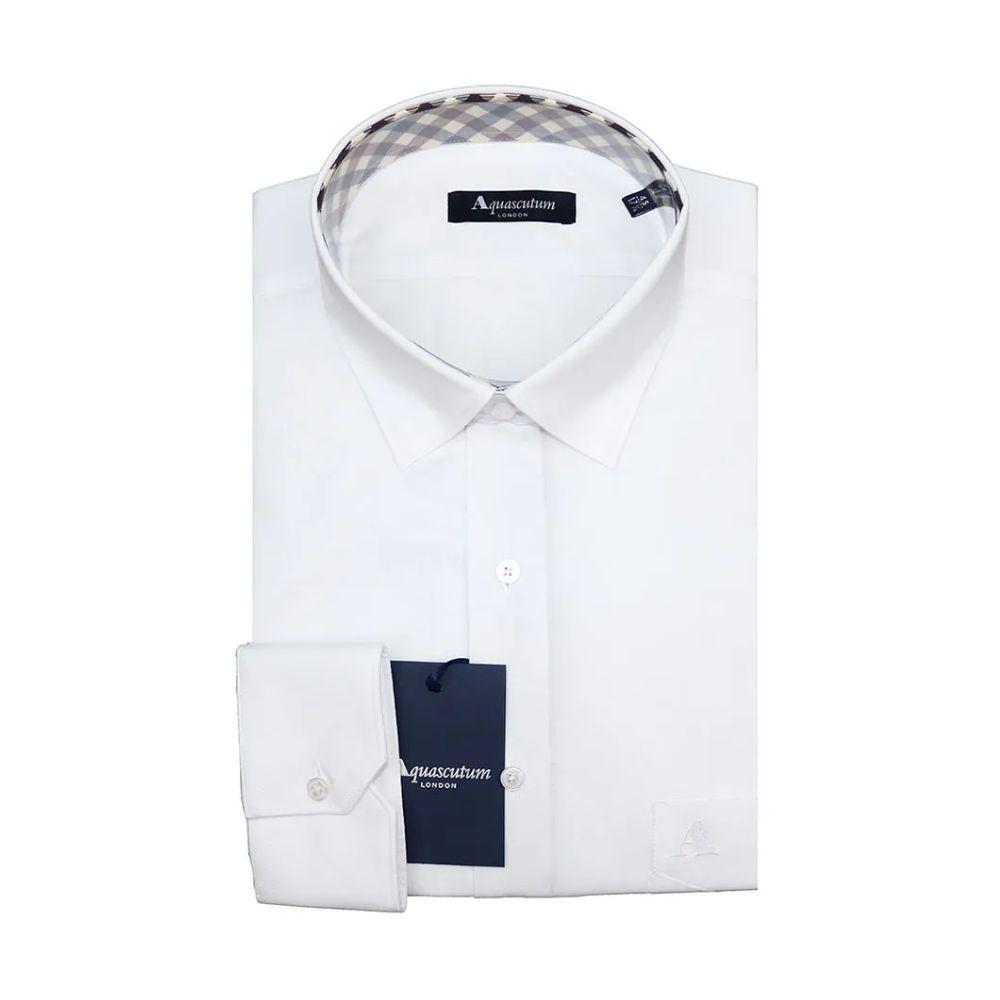 Aquascutum Aquascutum Elegant  Cotton Blend Men's Shirt