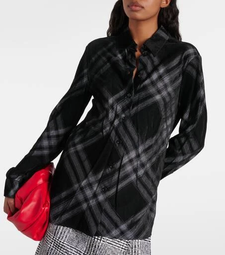 Burberry Burberry Check velvet shirt 6