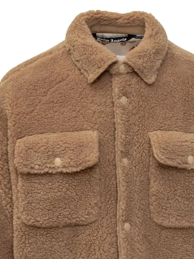 Palm Angels Palm Angels Teddy Jacket With Logo 2