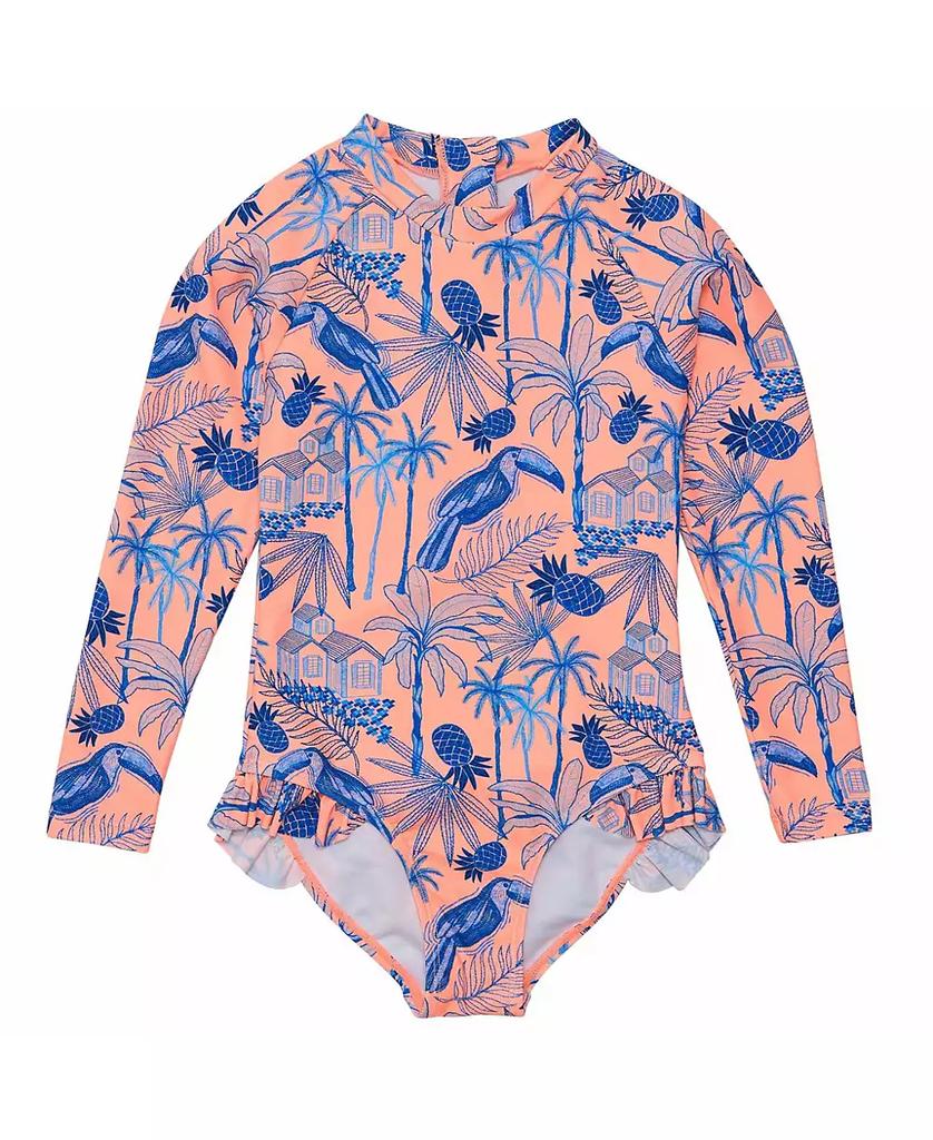 Snapper Rock Tropicana Vacay Sustainable Leg Frill Surf Suit
