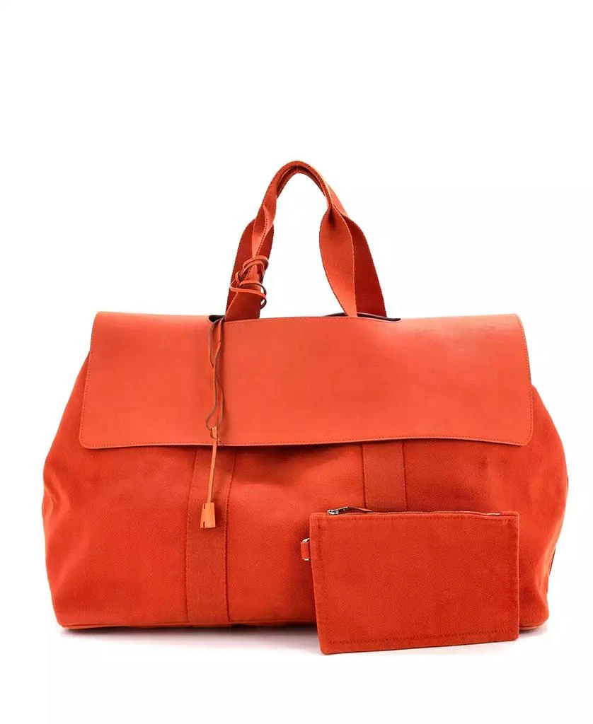 Pre-Owned HERMÉS GM Valparaiso Bag Toile and Leather 2