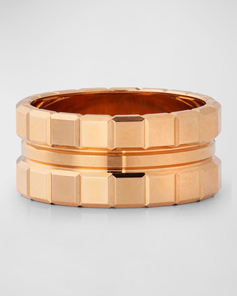 Chopard 18K Rose Gold Ice Wide 3 Band Ring