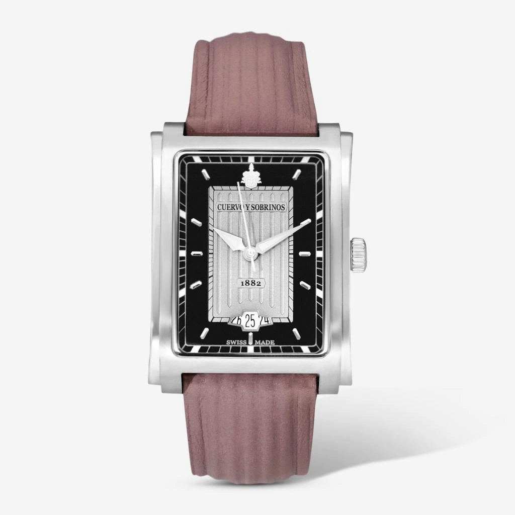 CUERVO Y SOBRINOS Cuervo Y Sobrinos Prominente Clasico Stainless Steel 32 x 43mm Automatic Unisex Watch 1015.1GN 1
