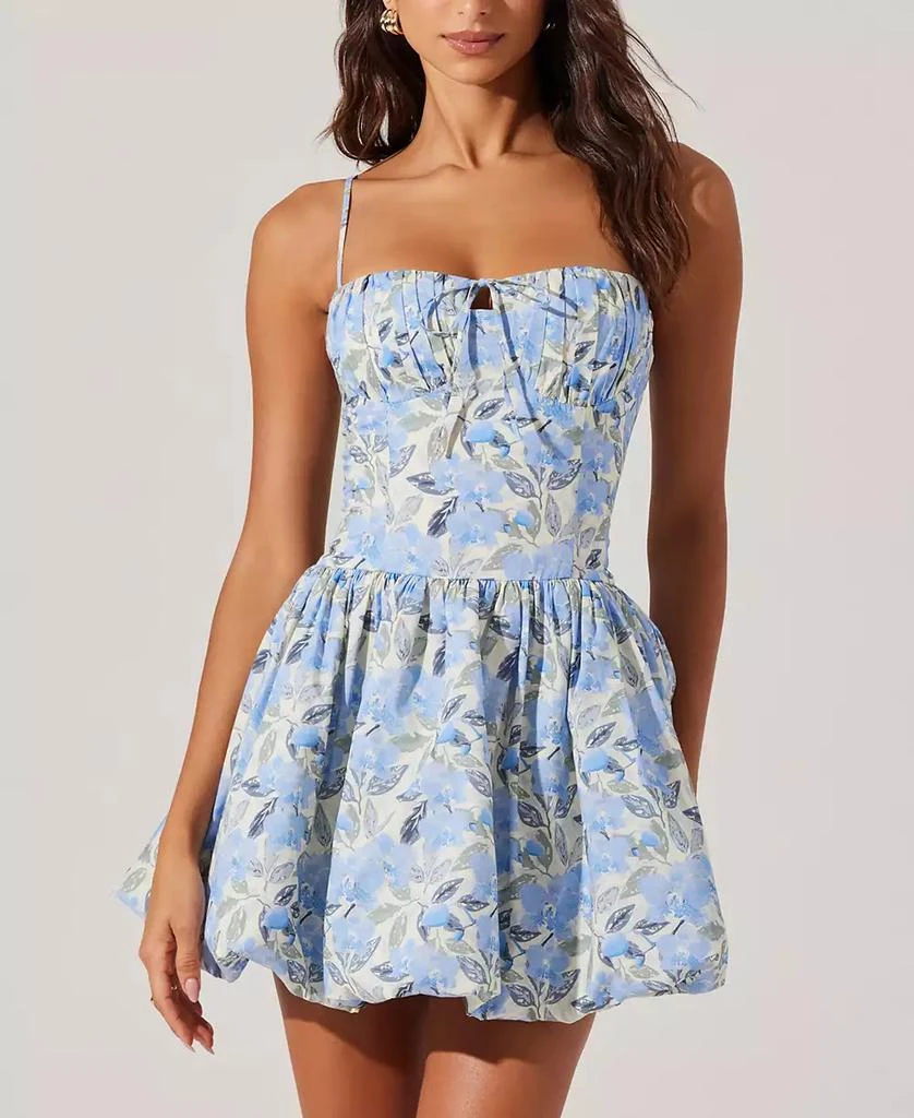 ASTR Women's Larissa Bubble-Hem Mini Dress 4