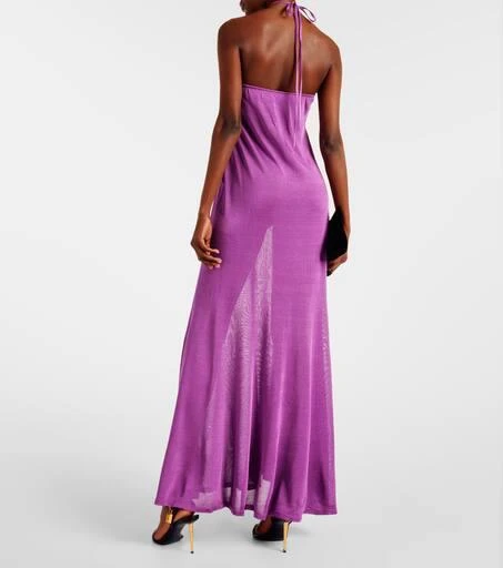 Tom Ford Halterneck jersey maxi dress 3