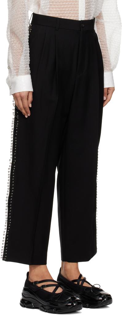 Noir Kei Ninomiya Black Safety Pin Trousers