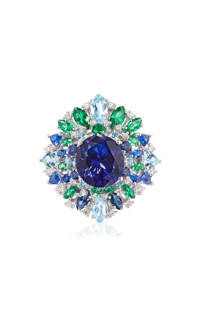 Anabela Chan Anabela Chan - Mirage 18k Gold and Rhodium Vermeil Sapphire Ring - Yellow - US 8 - Moda Operandi - Gifts For Her