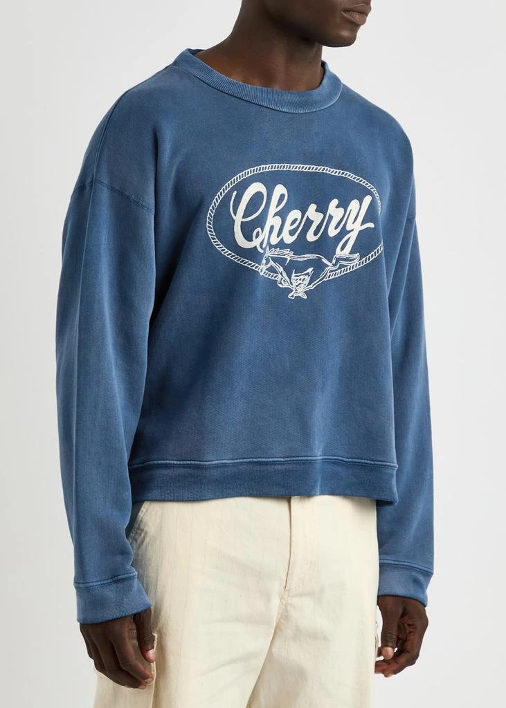 CHERRY LOS ANGELES Logo-embroidered cotton sweatshirt 2