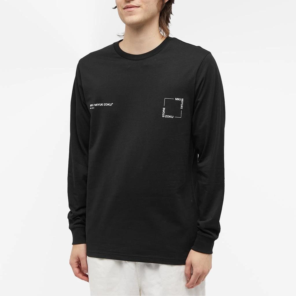 MKI MKI  Long Sleeve Square Logo T-Shirt 2
