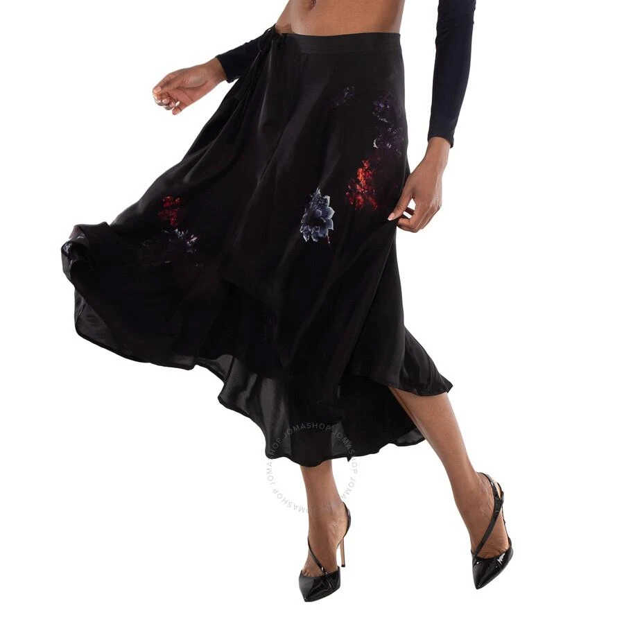 Yohji Yamamoto Drape & Gather Detail Silk Skirt 3