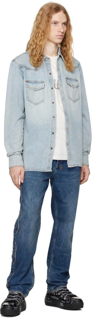 Ksubi Blue Whiplash Paragon Denim Shirt 4