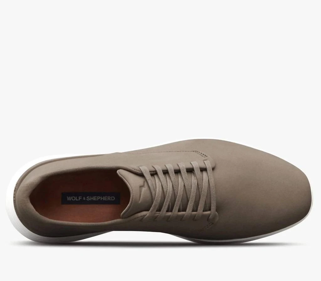 Wolf & Shepherd Men's Crossover Derby Shoes In Desert/white 4