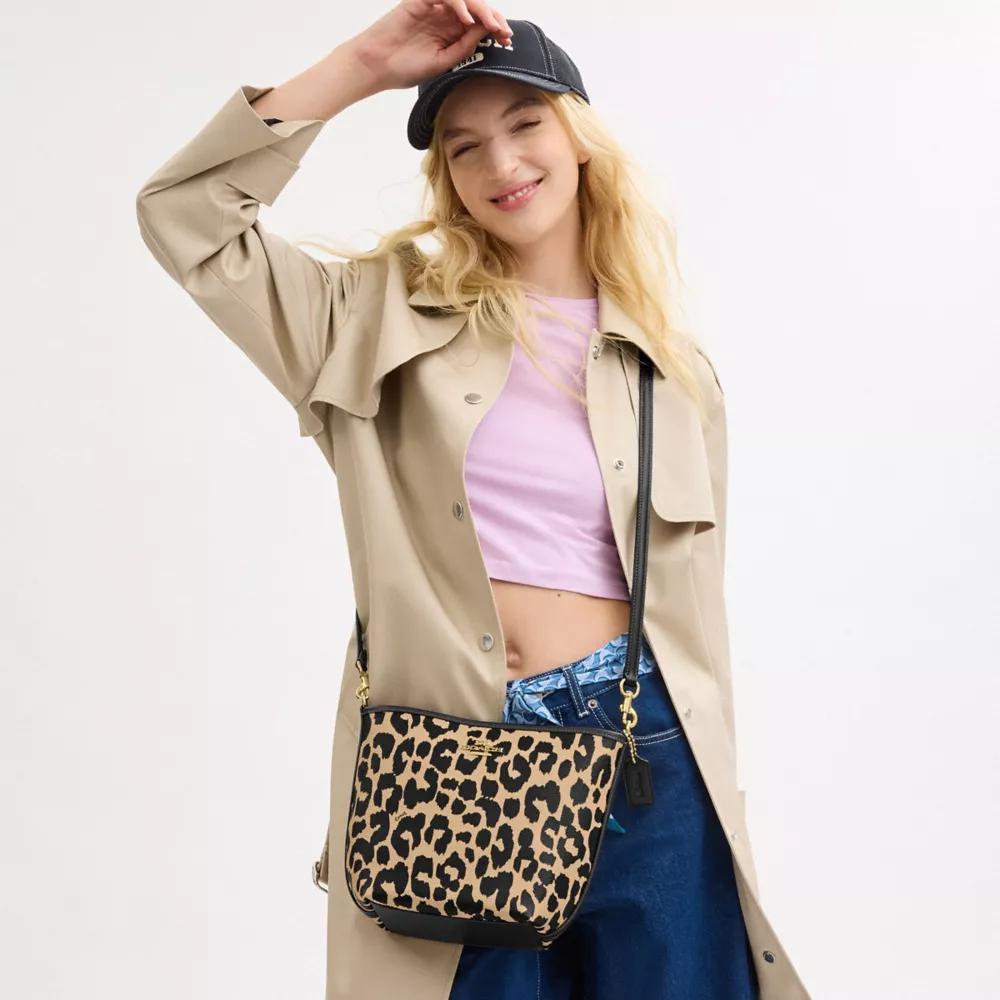 Leopard And outlet Gold Bucket Bag