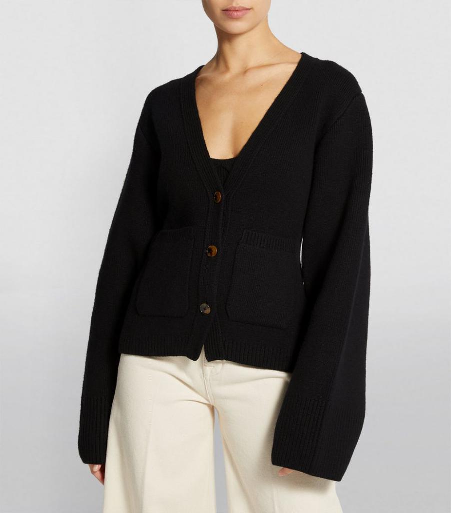 アウターその他 KHAITE BLACK CACHEMERE SCARLET CARDIGAN Scarlet Cardigan in Black – KHAITE