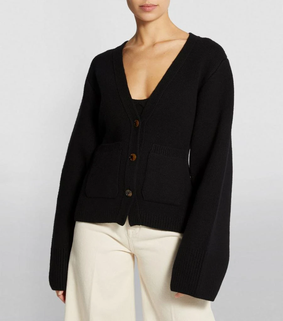 Khaite Cashmere Scarlet Cardigan 3