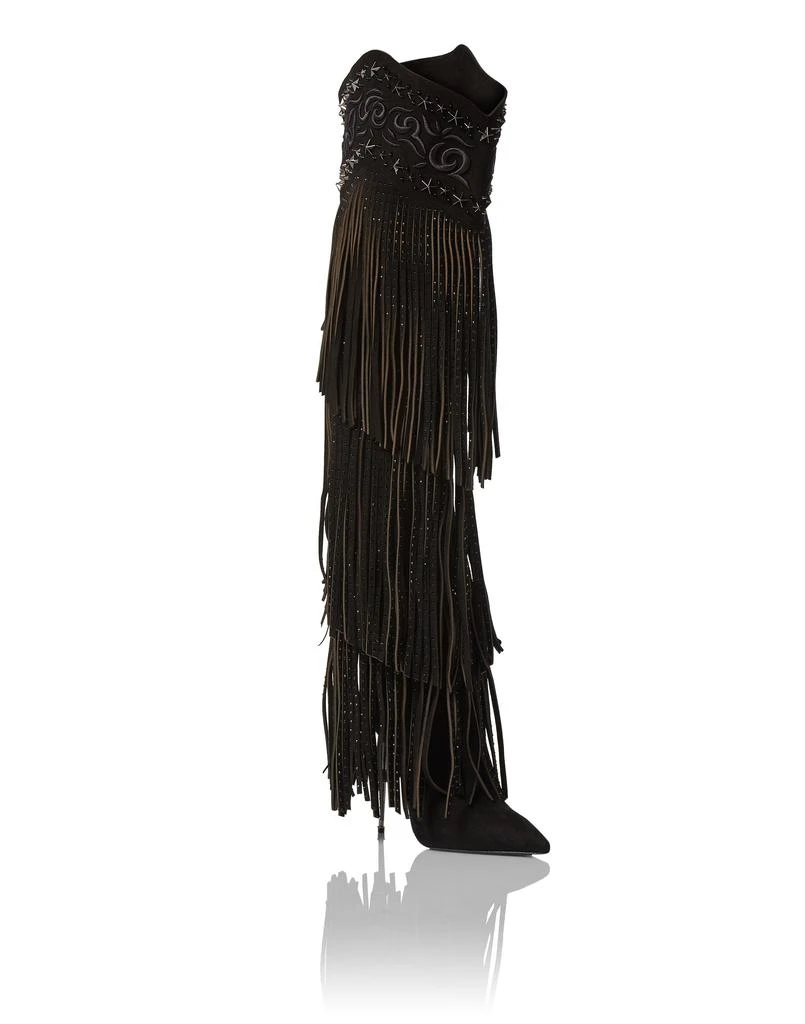 Philipp Plein Boots High Heels High Fringe 4