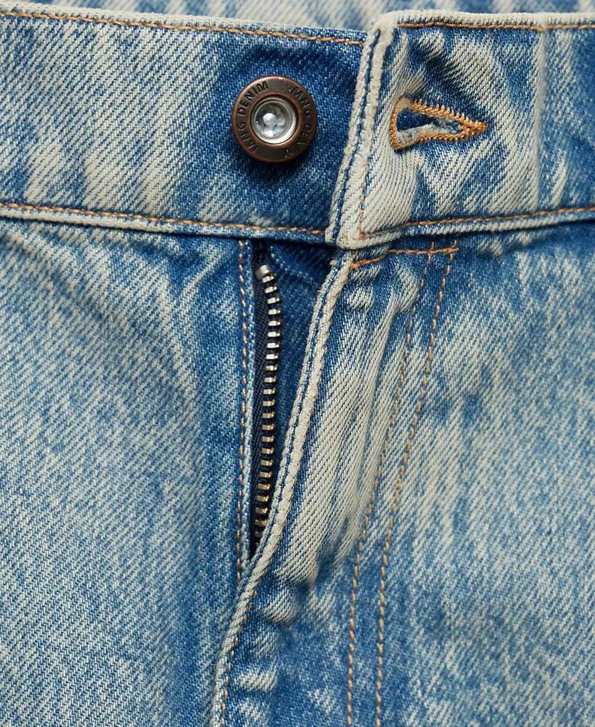 Mango Men's Turn-Up Hem Straight-Fit Jeans 4