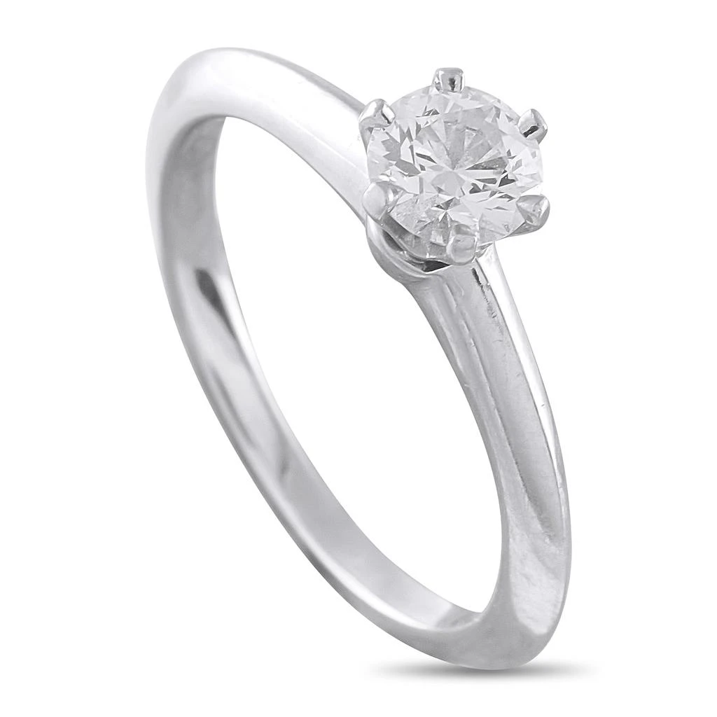 Tiffany & Co. 18K White Gold 0.43ct Diamond Solitaire Ring TI05-040926