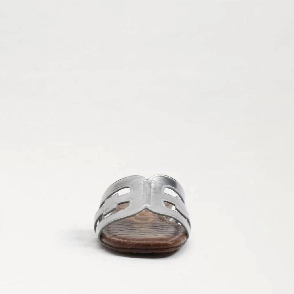 Sam Edelman Women's Bay Slide Sandals In Liquid Soft Silver 3