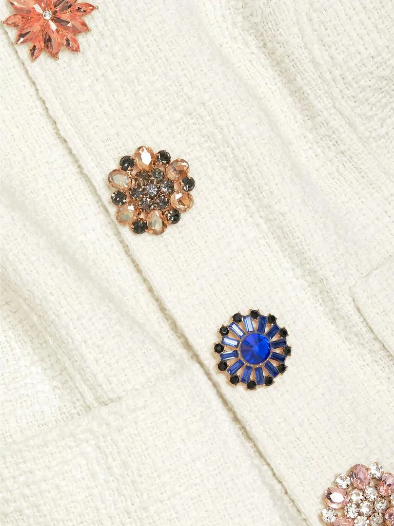 Cinq à Sept Randi Tweed Rhinestone-Button Jacket 7