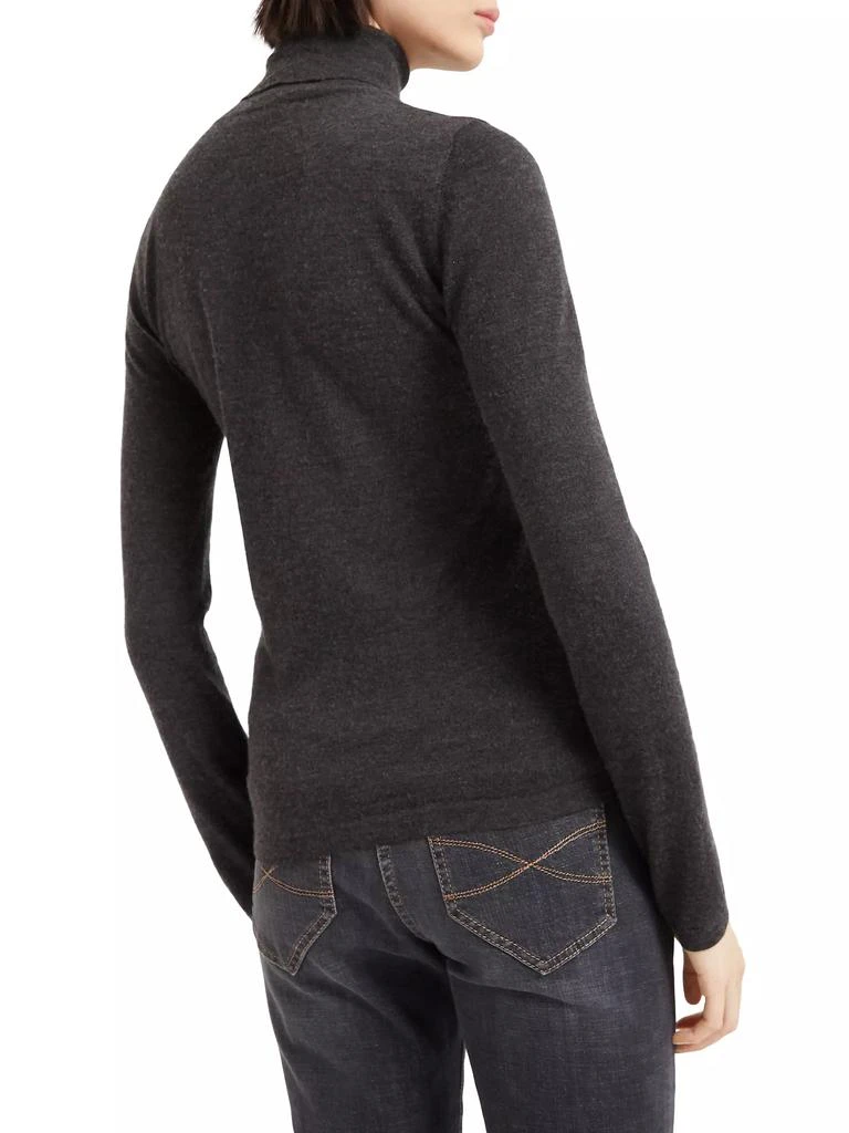 Brunello Cucinelli Cashmere and Silk Lightweight Turtleneck Sweater 3