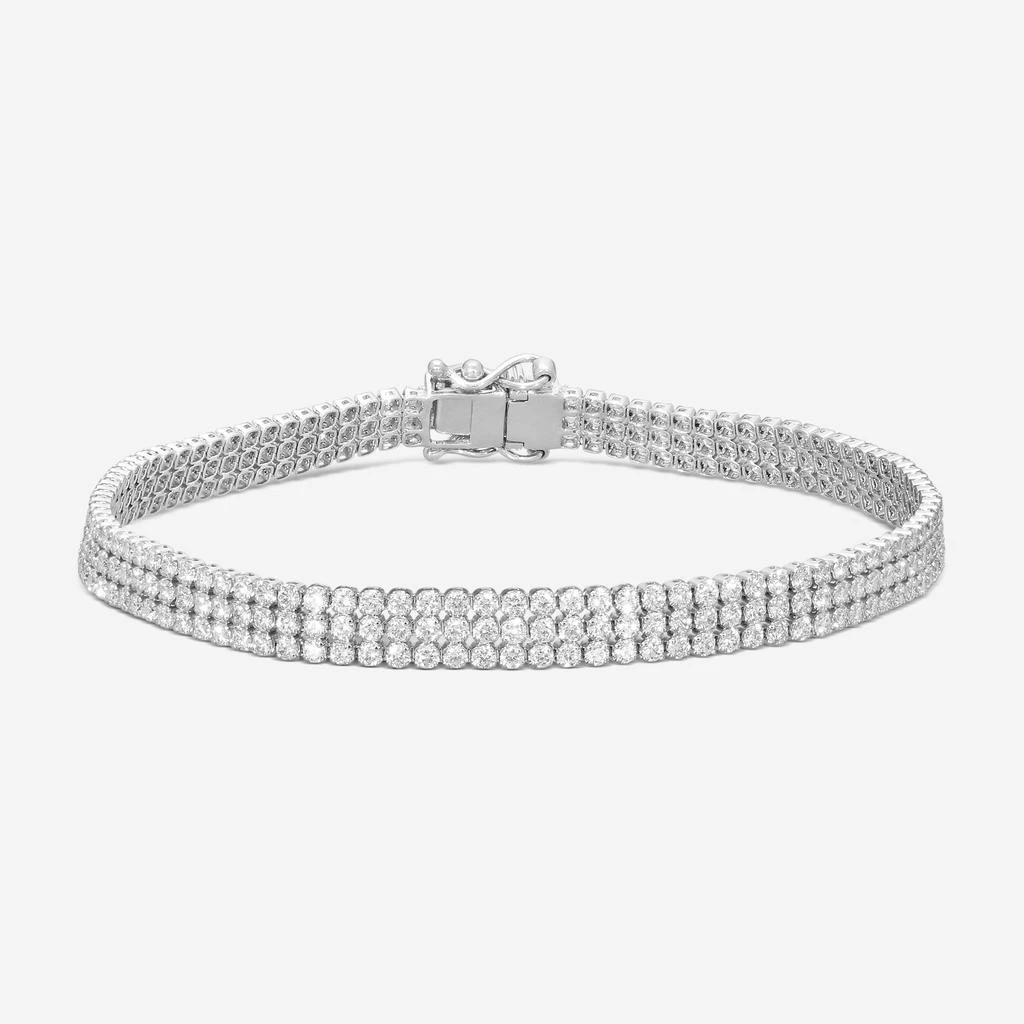 Ina Mar Ina Mar 14K White Gold Three-Row Diamond Mesh Bracelet – KB500841Q-G