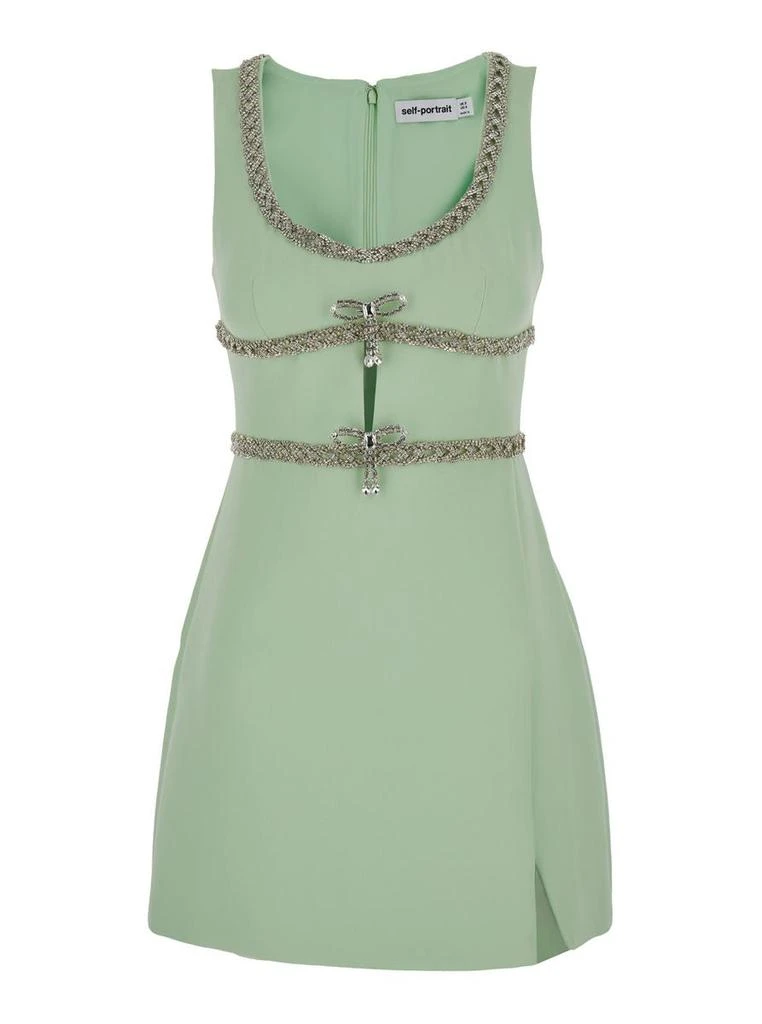 self portrait green mini dress Self-Portrait Green Lace Mini Dress UK 8 – My Circular Wardrobe main image 0