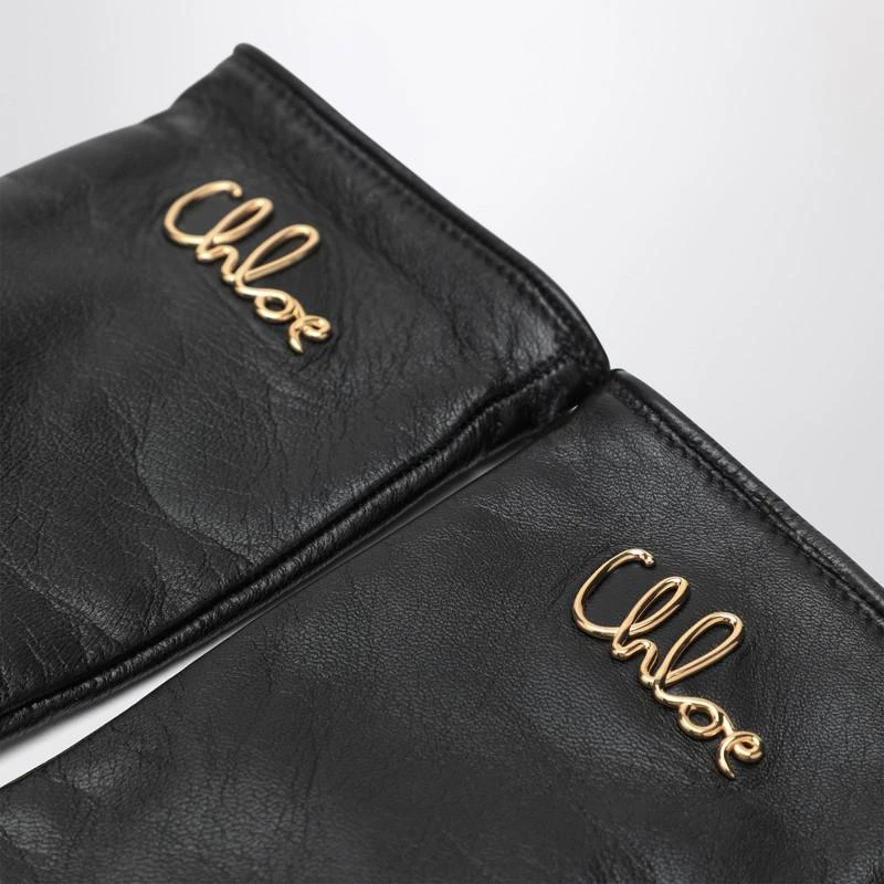 Chloé Chloé Iconic black leather gloves 2