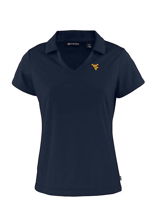 Cutter & Buck Buck Ncaa West Virginia Mountaineers Daybreak Eco Recycled V Neck Polo