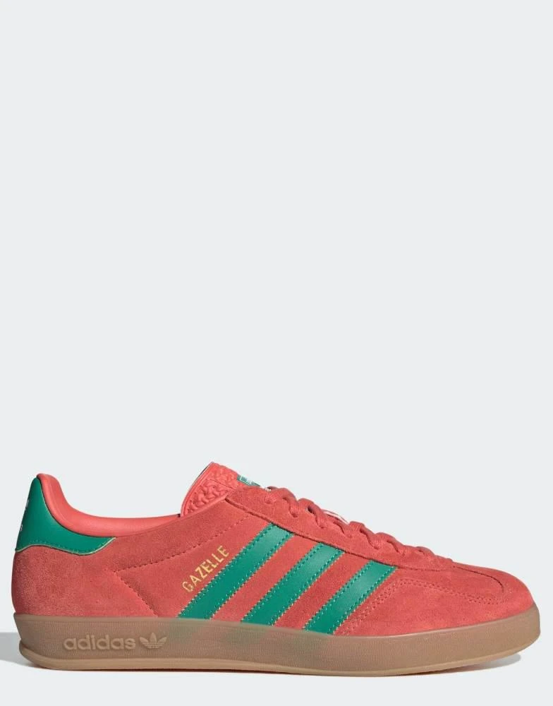 adidas gazelle silver green womens ADIDAS ORIGINALS GAZELLE INDOOR ORANGE main image 0